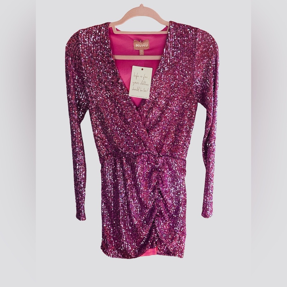 🆕NWT SHOW ME YOUR MUMU Party Hop Dress 
Color: Pink XS - Picture 3 of 7
